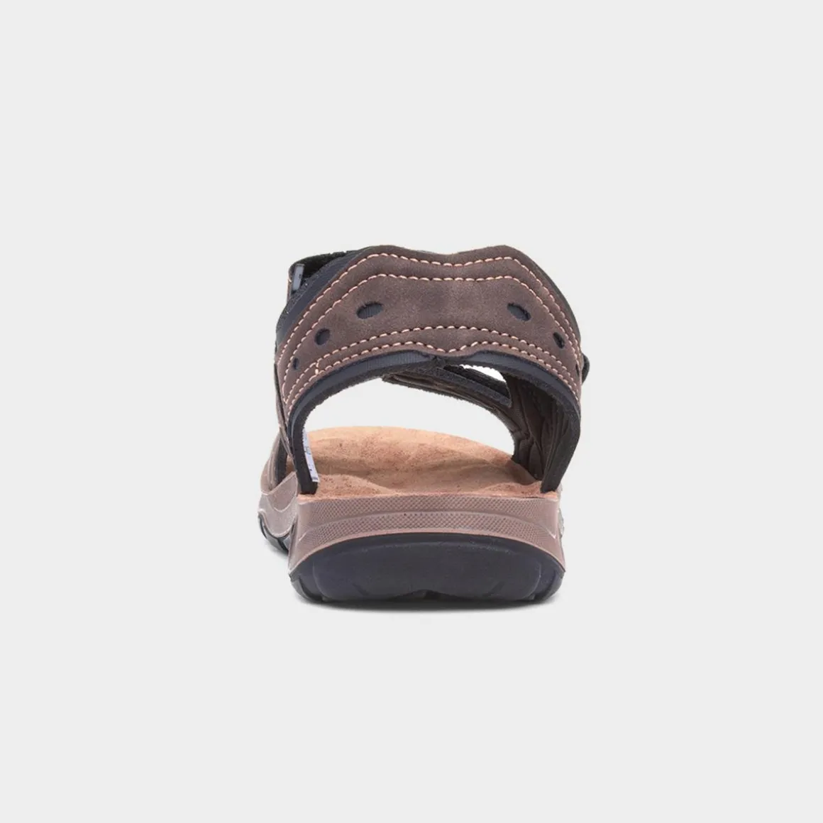 Osaga Vista Mens Brown Easy Fasten Sandal