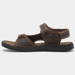 Osaga Yosemite Mens Brown Leather Sandal