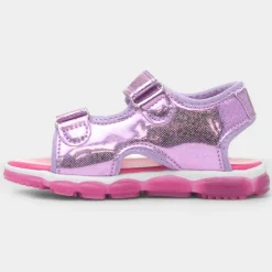 Paw Patrol Kids Purple Easy Fasten Light Up Sandal