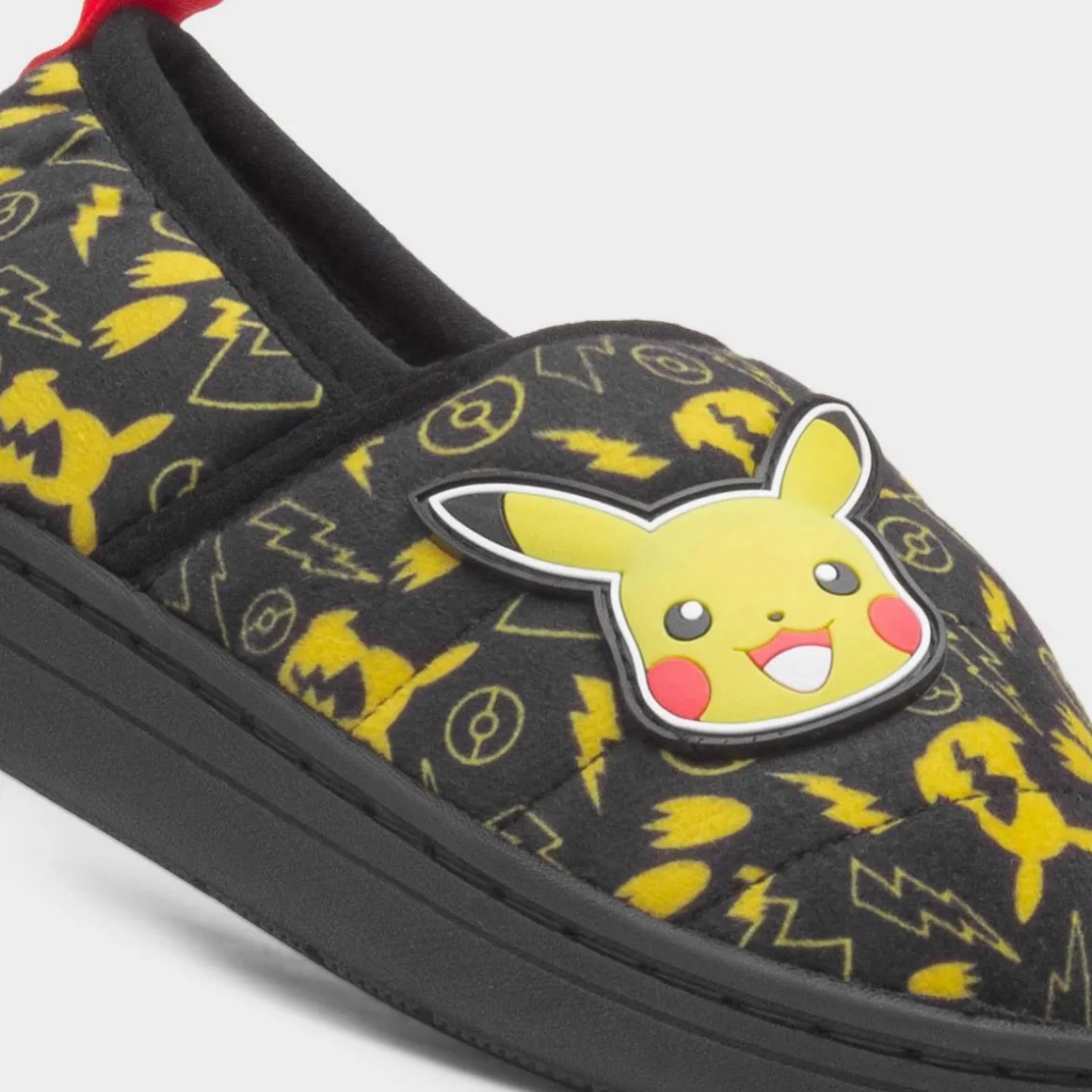 Pokémon Buzz Kids Black Full Slipper