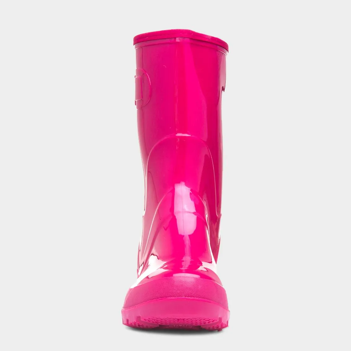 Rainstorm Womens Pink Patent Warm Lined Welly