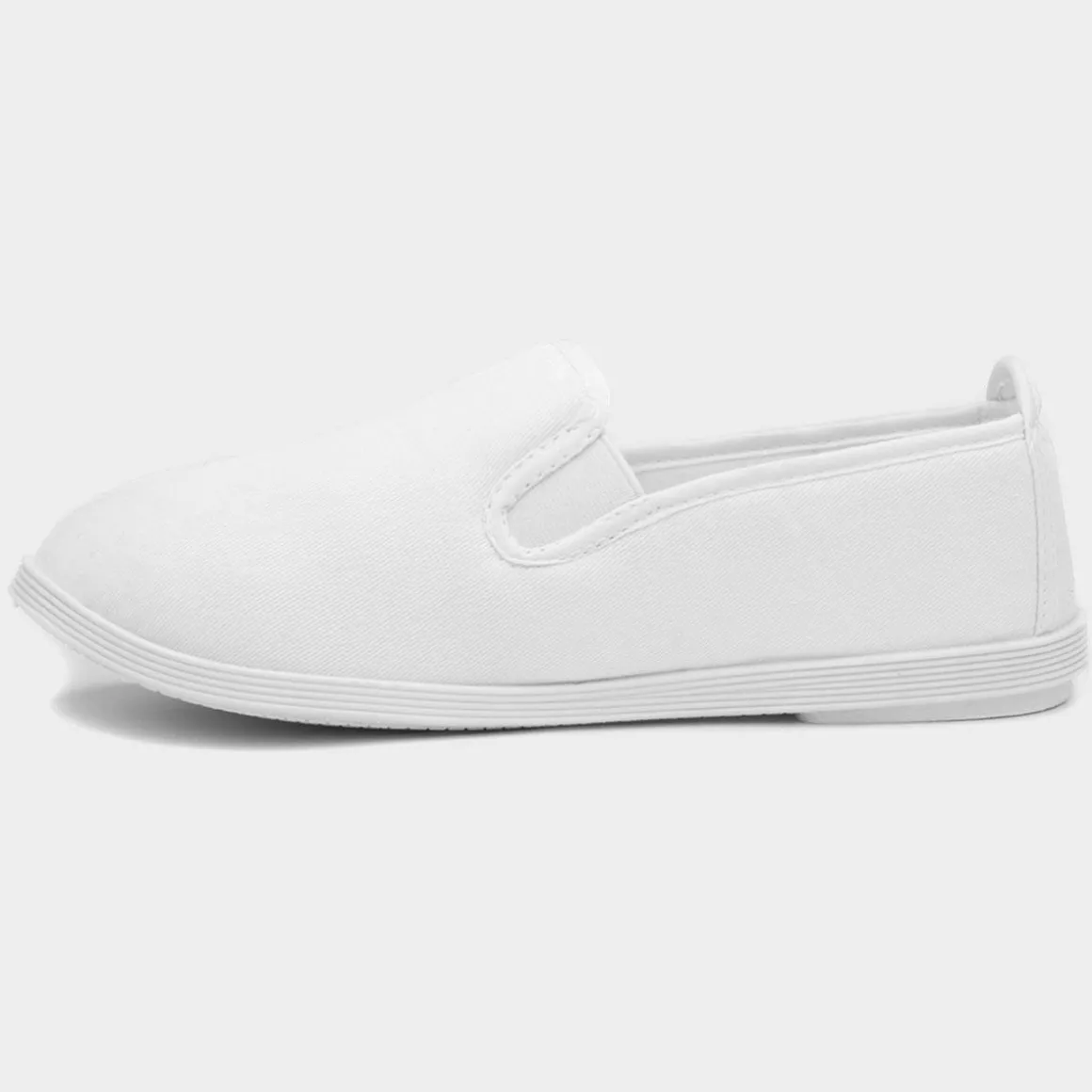 Red Fish Bamba Womens White Slip On Canvas Shoe
