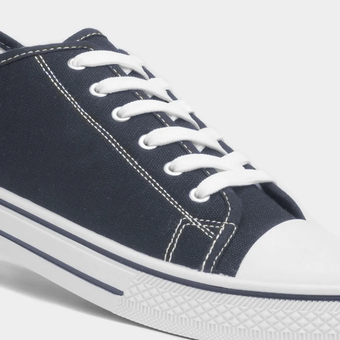 Red Fish Bowman Mens Navy Canvas