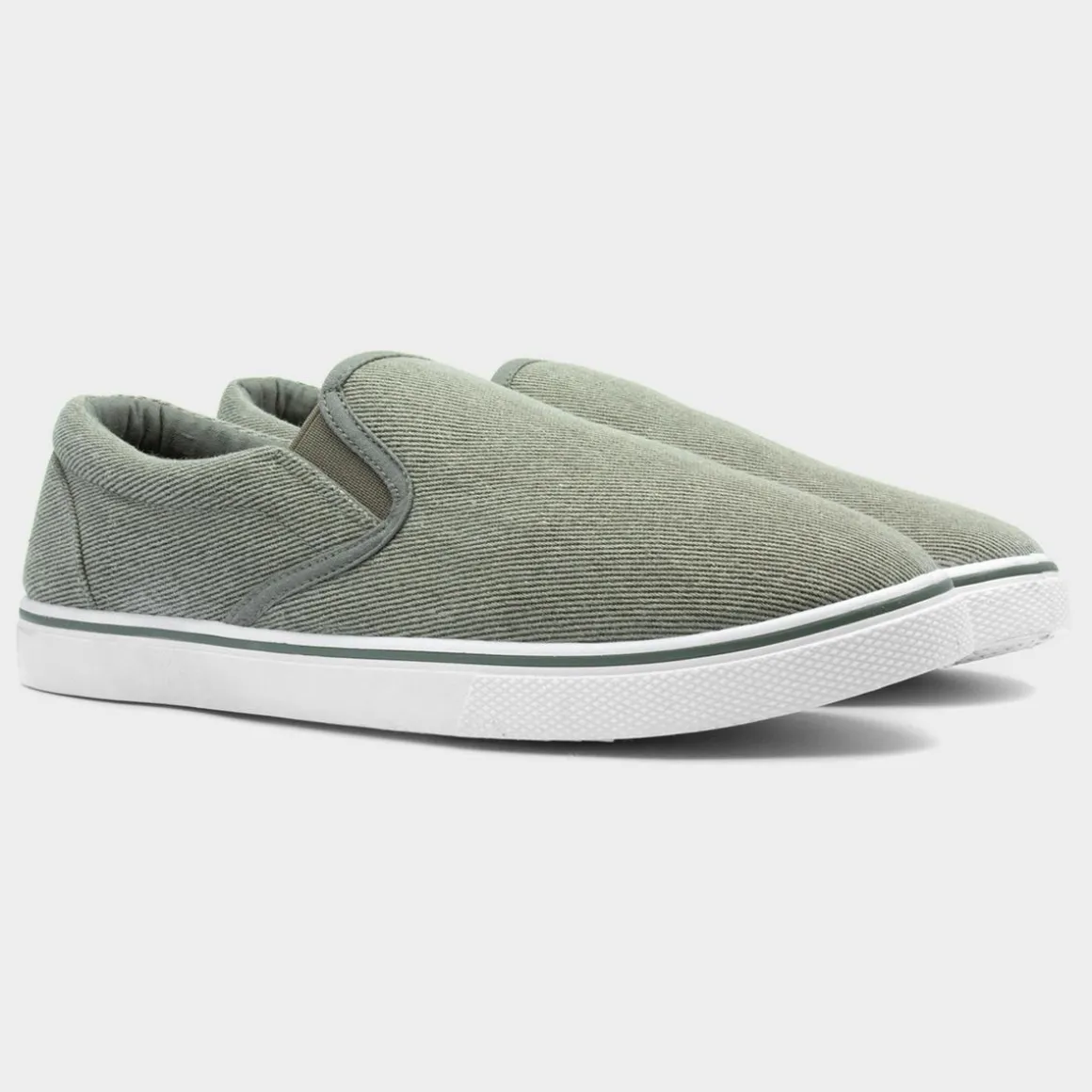 Red Fish Bryce Mens Khaki Slip On Canvas