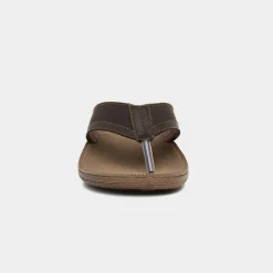Red Fish Earl Mens Brown Toe Post Sandal