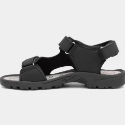 Red Fish Edward Mens Black Easy Fasten Sandals