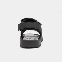 Red Fish Edward Mens Black Easy Fasten Sandals