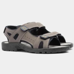 Red Fish Edward Mens Brown Easy Fasten Sandal
