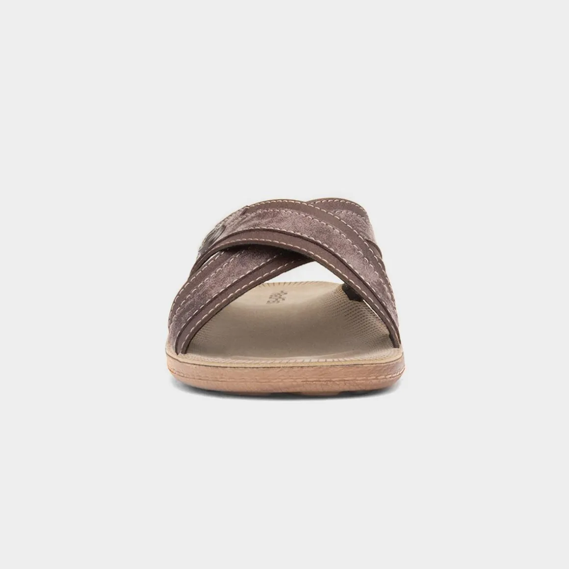 Red Fish Ellison Mens Brown Mule Sandal