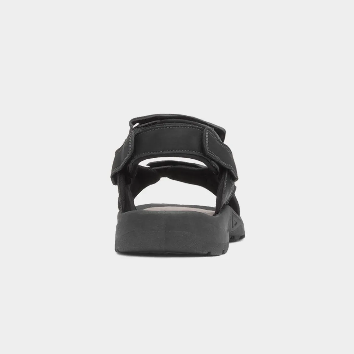 Red Fish Hayden Mens Black Easy Fasten Sandal