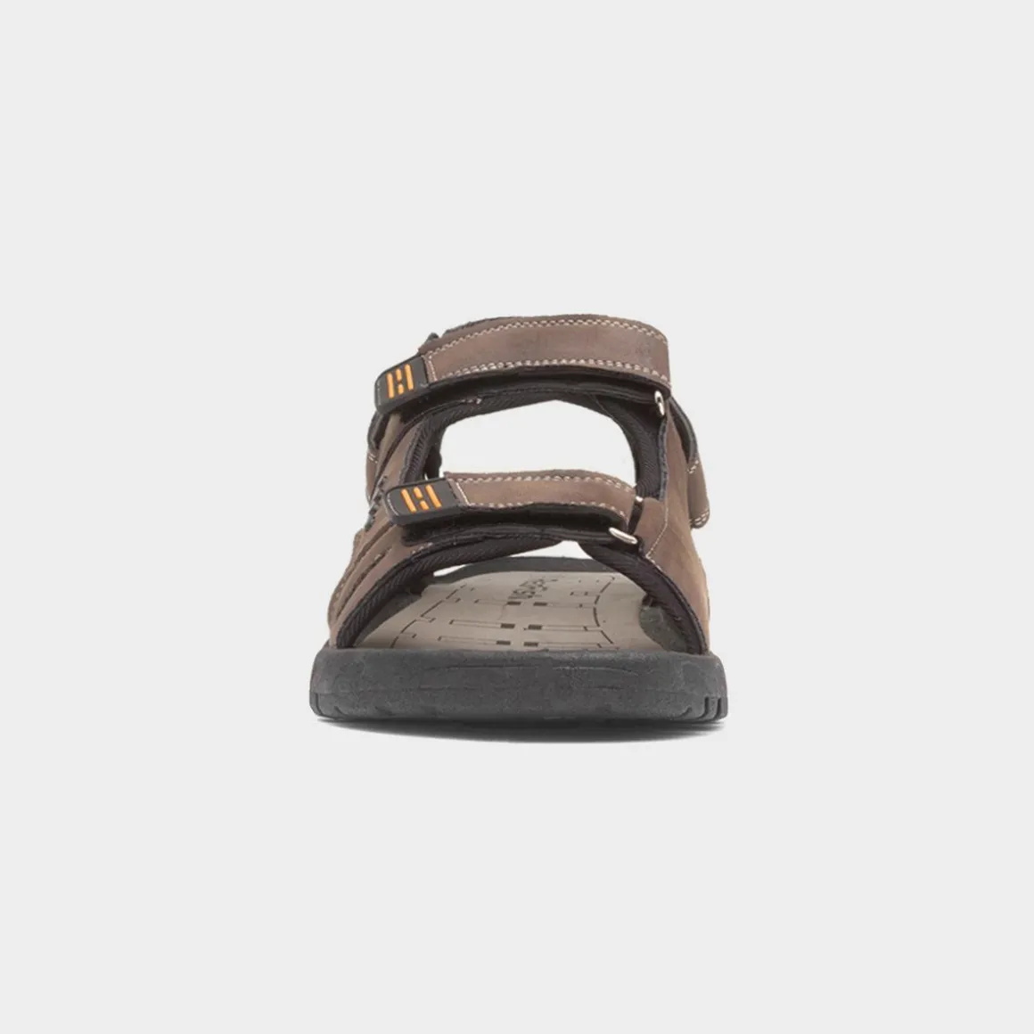 Red Fish Hayden Mens Brown Easy Fasten Sandal