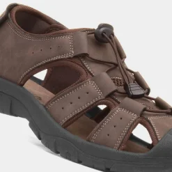 Red Fish Heath Mens Brown Closed Toe Sandal