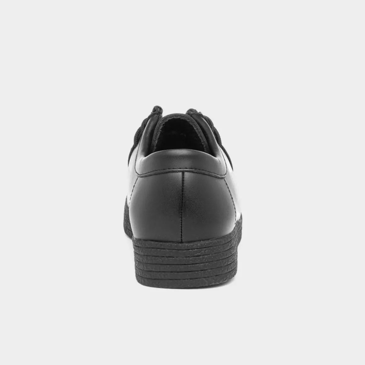 Red Fish Iggy Womens Black Coated Leather Shoe