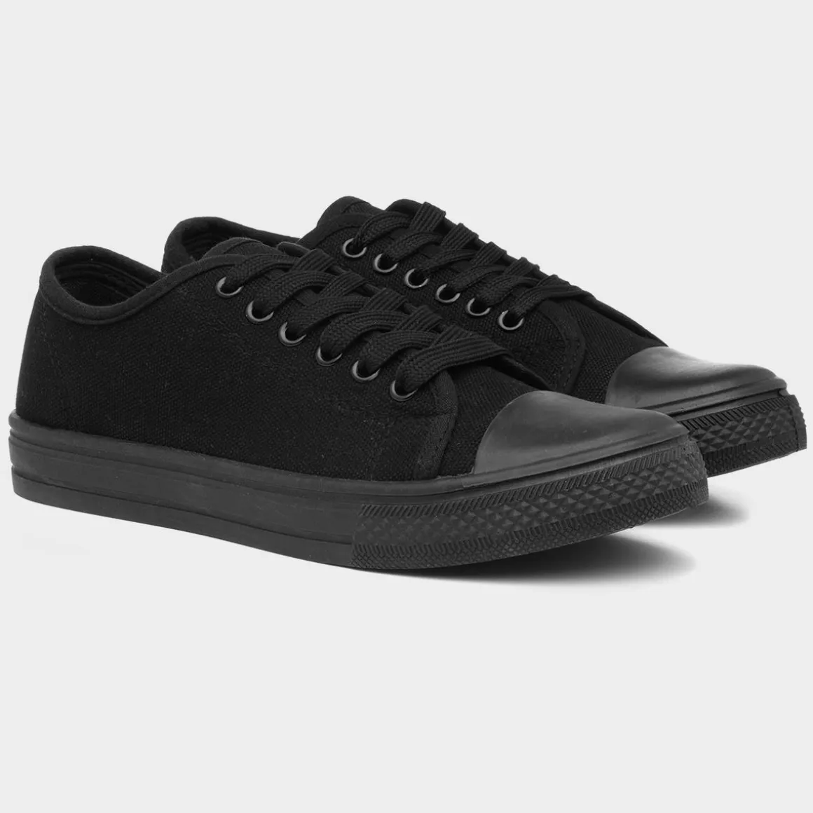 Red Fish Meru Womens Black Lace Up Canvas Shoe