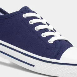 Red Fish Meru Womens Navy Canvas Shoe