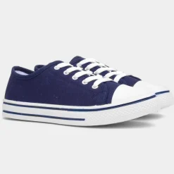 Red Fish Meru Womens Navy Canvas Shoe