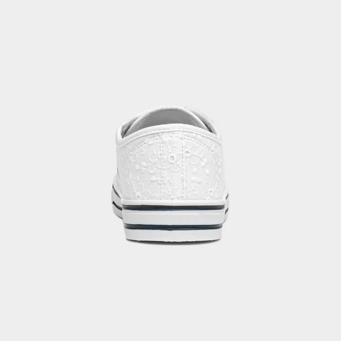 Red Fish Meru Womens White Floral Canvas Shoe