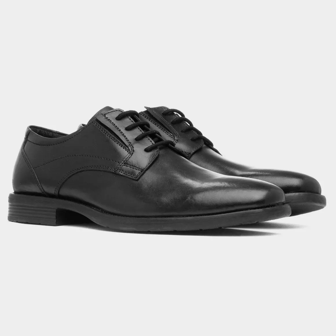 Red Level Arno Mens Black Leather Formal Shoe