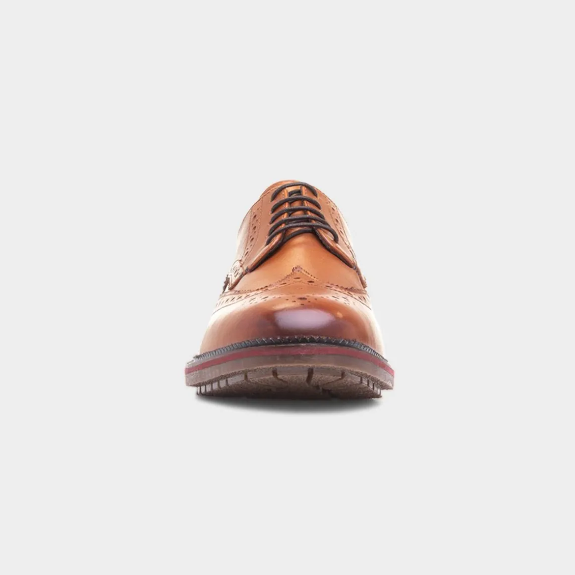 Red Level Berthold Mens Tan Leather Brogue
