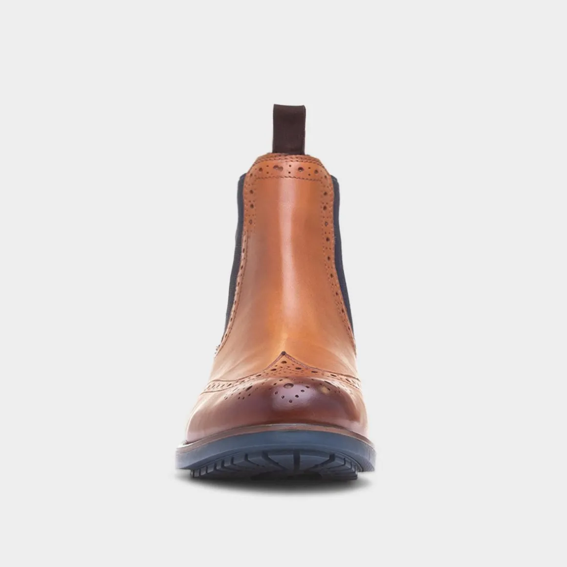 Red Level Clark Mens Tan Leather Chelsea Boot