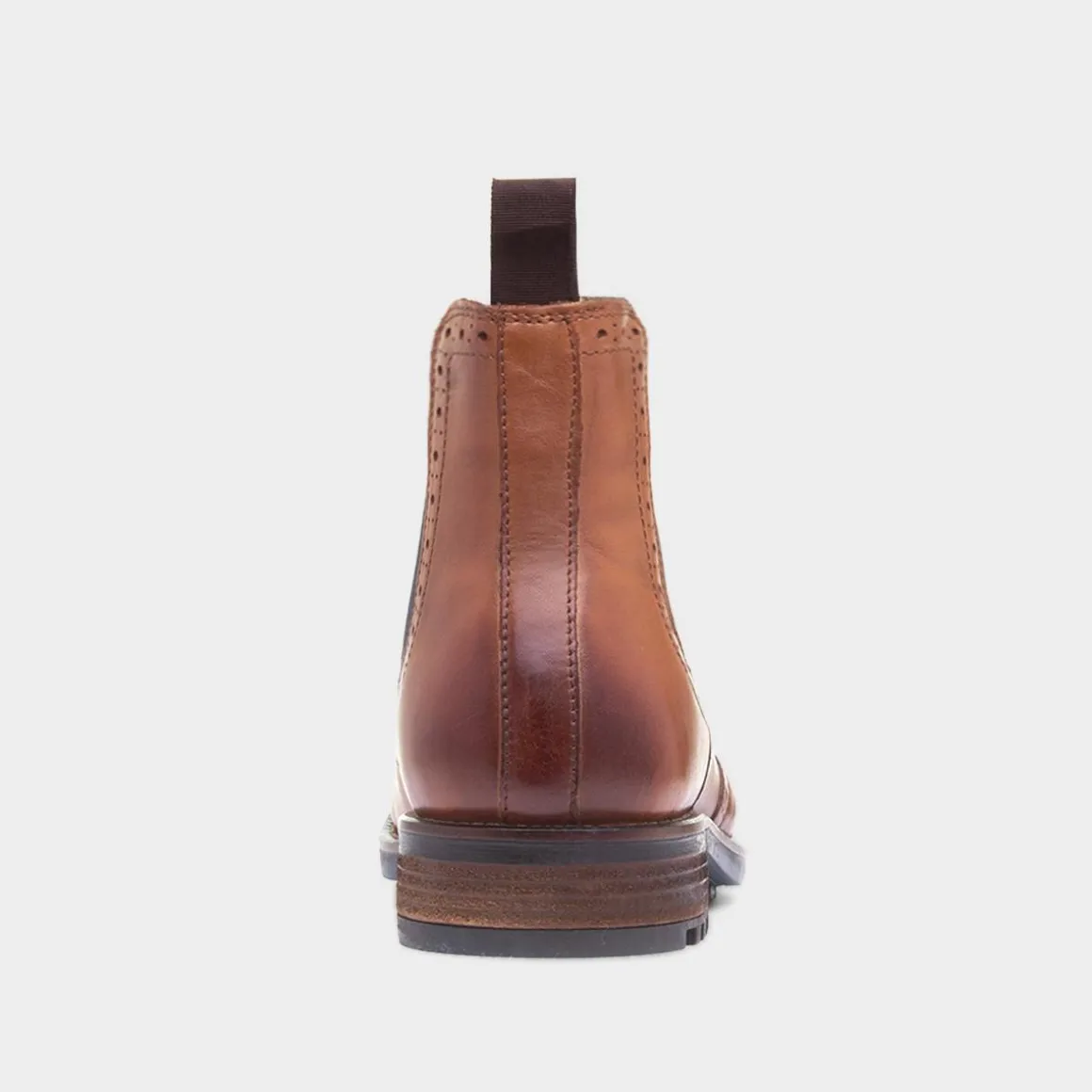 Red Level Clark Mens Tan Leather Chelsea Boot