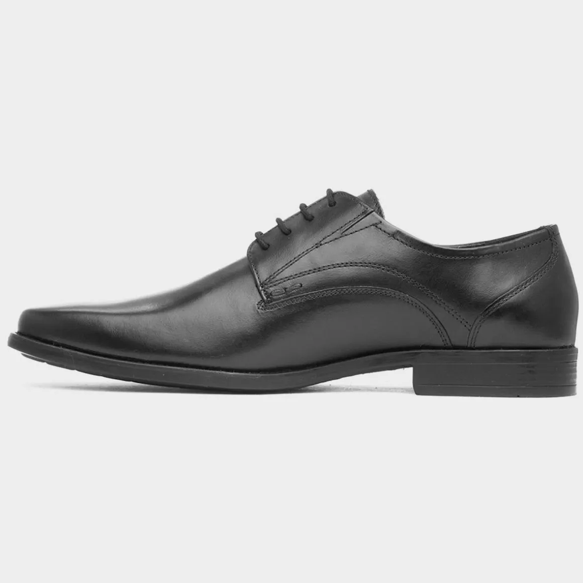 Red Level Sesia Mens Black Lace Up Leather Shoe