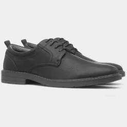 Red Level Tanaro Mens Black Lace Up Shoe