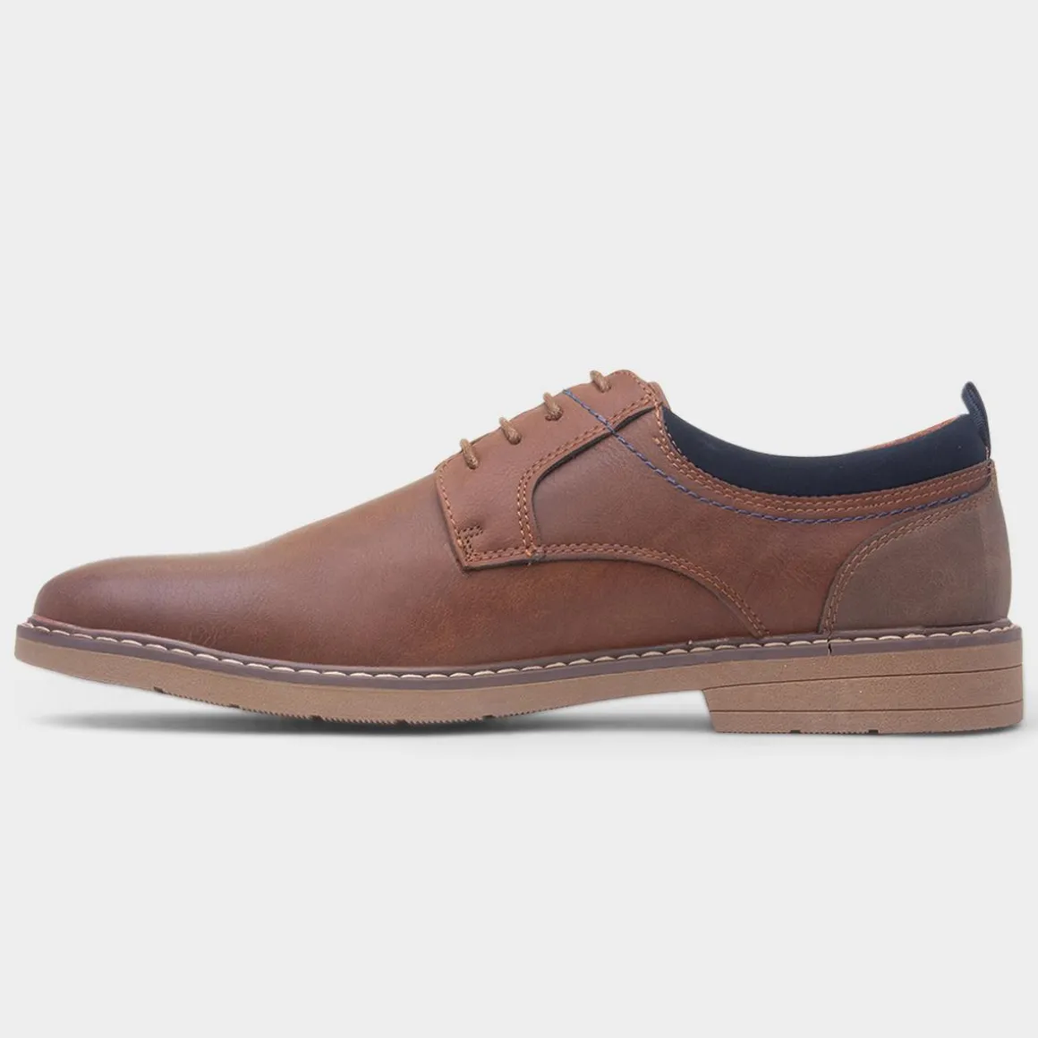 Red Level Tanaro Mens Tan Lace Up Shoe