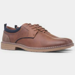 Red Level Tanaro Mens Tan Lace Up Shoe