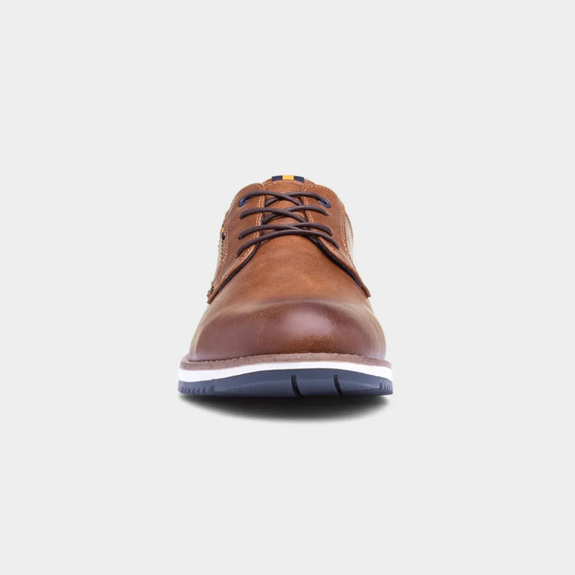 Relife Alfie Mens Cognac Brown Lace Up Shoe