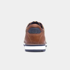 Relife Alfie Mens Cognac Brown Lace Up Shoe