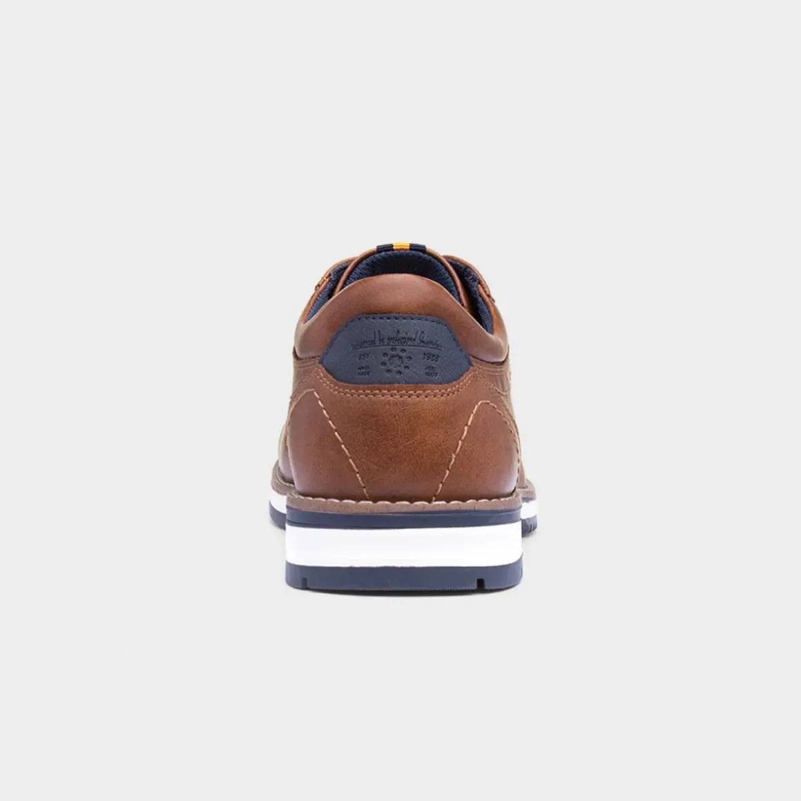 Relife Alfie Mens Cognac Brown Lace Up Shoe