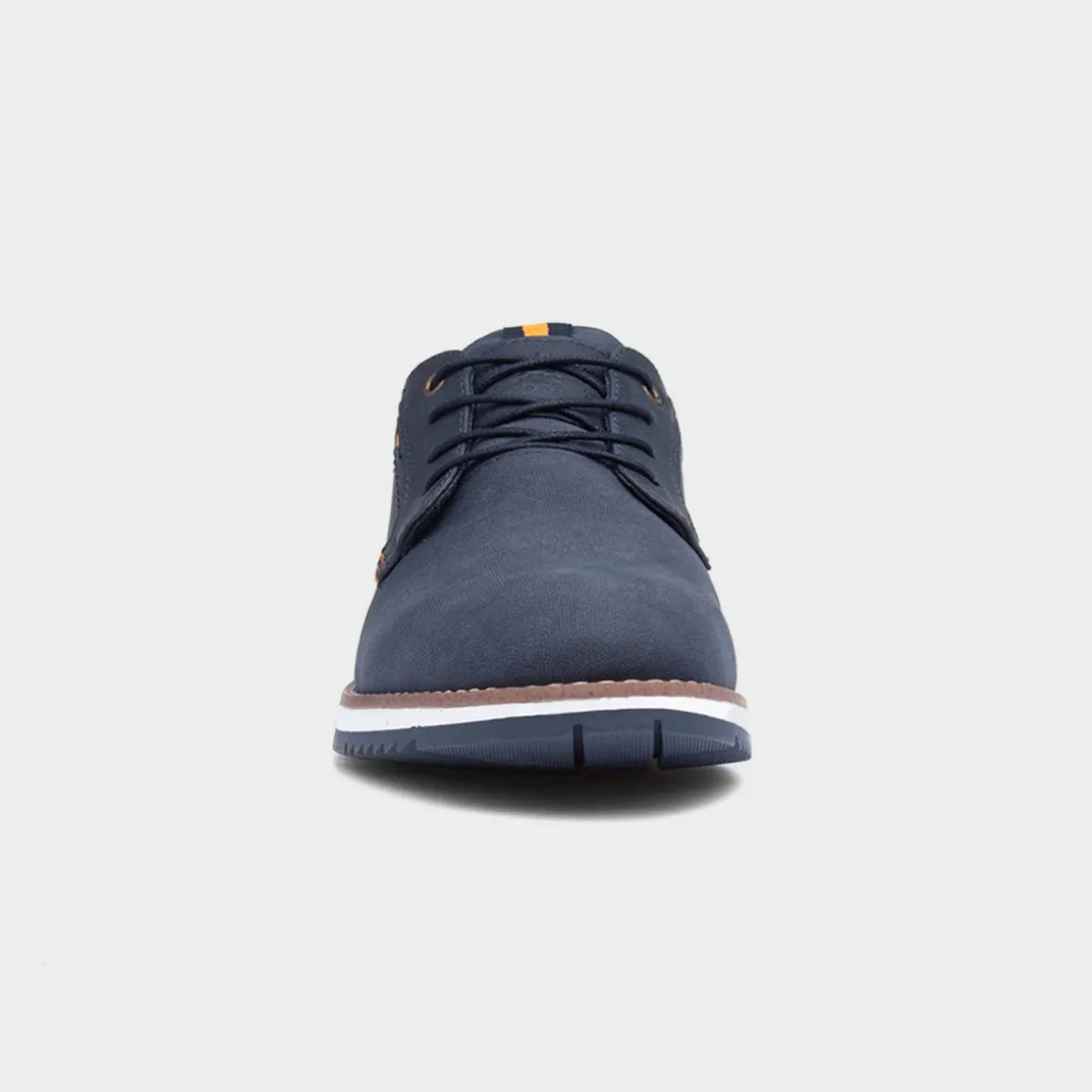 Relife Alfie Mens Navy Lace Up Wide Fit Shoe