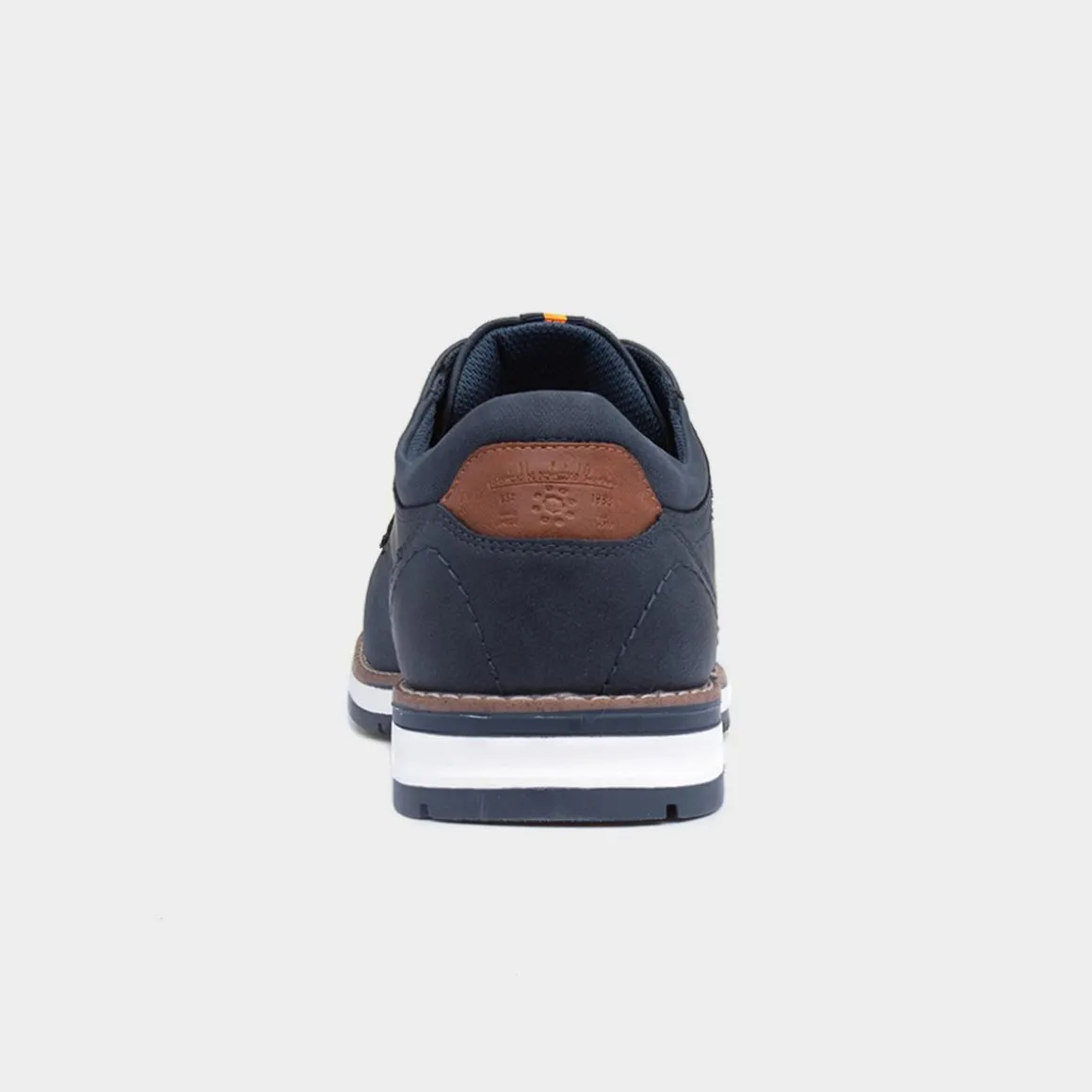 Relife Alfie Mens Navy Lace Up Wide Fit Shoe