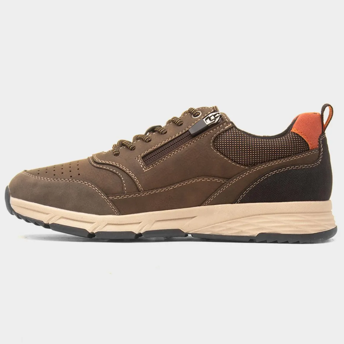 Relife Andy Mens Brown Casual Lace Up Shoe