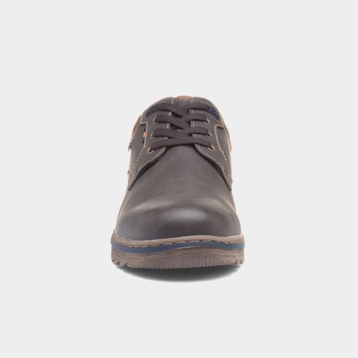Relife Billy Mens Brown Wider Fitting Lace Up Shoe