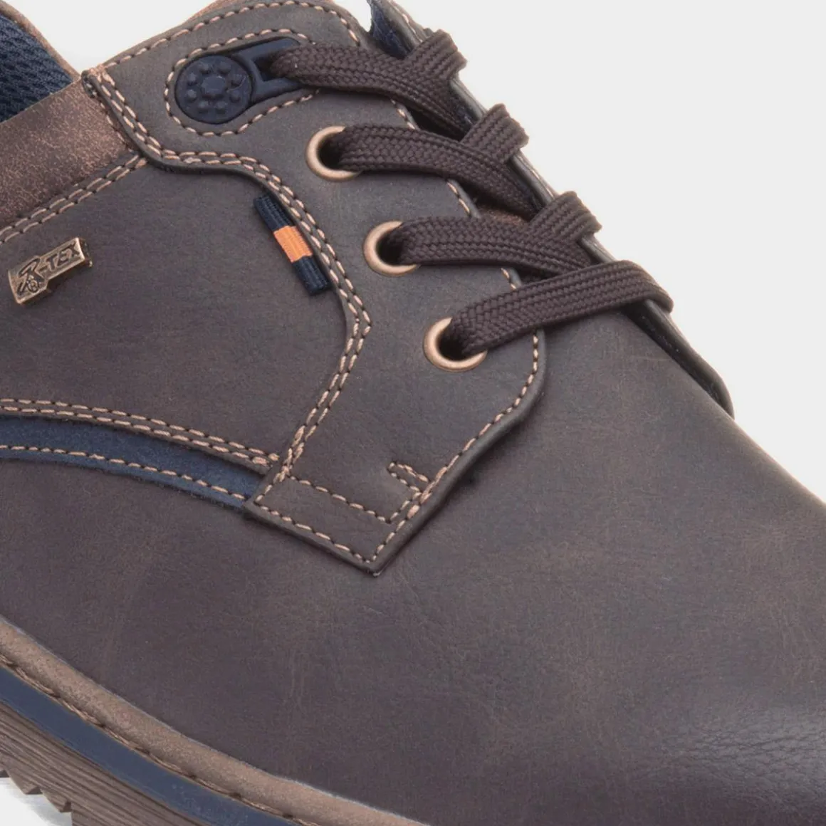 Relife Billy Mens Brown Wider Fitting Lace Up Shoe