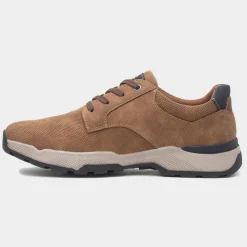 Relife Carl Mens Tan Casual Lace Up Wide Fit Shoe