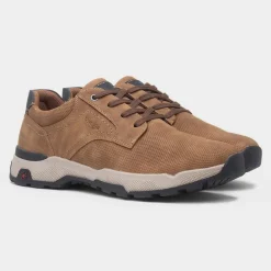 Relife Carl Mens Tan Casual Lace Up Wide Fit Shoe