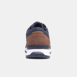 Relife Casey Mens Navy and Brown Casual Shoes