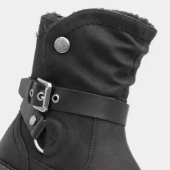 Relife Clare Womens Black Faux Fur Lined Boot