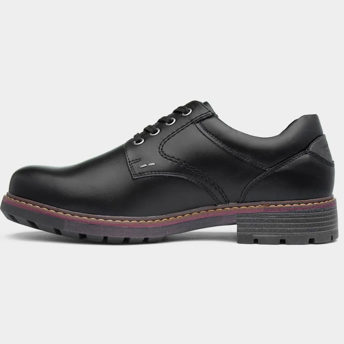 Relife Dave Mens Black Lace Up Shoe