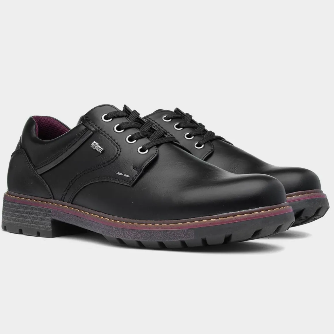 Relife Dave Mens Black Lace Up Shoe