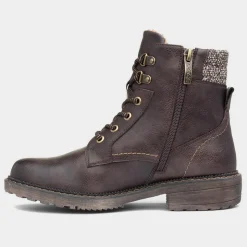 Relife Diana Womens Brown Lace Up Boot