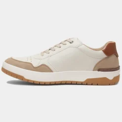 Relife Leon Mens Cream Wide Fit Casual Shoe