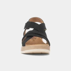 Relife Maldives Womens Black Wedge Sandal