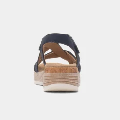 Relife Maldives Womens Navy Wedge Sandal