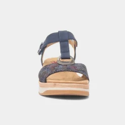 Relife Mandalay Womens Navy Wedge Sandal