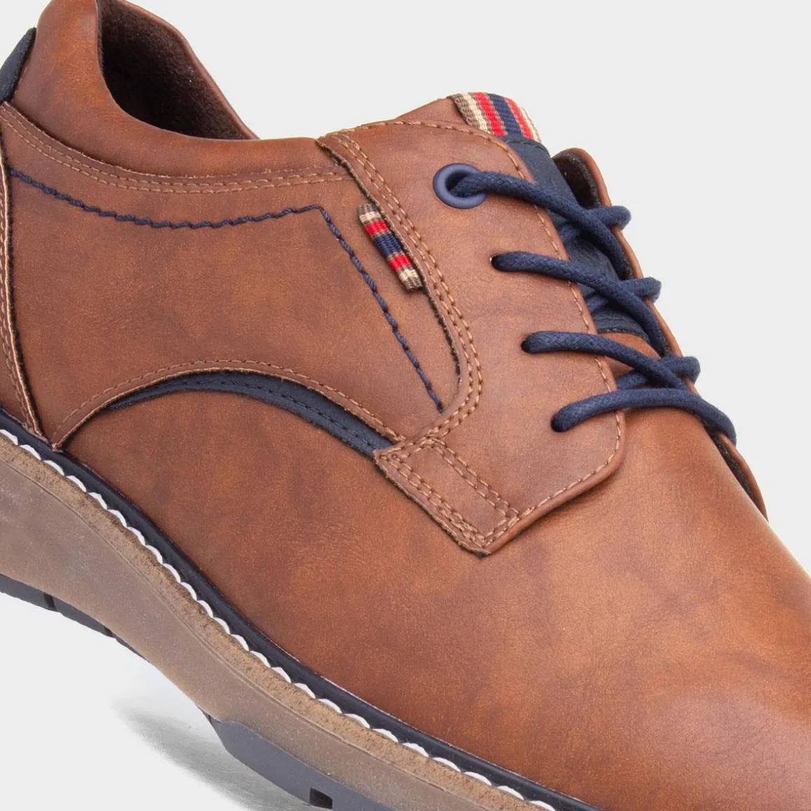 Relife Mikey Mens Tan Lace Up Shoe