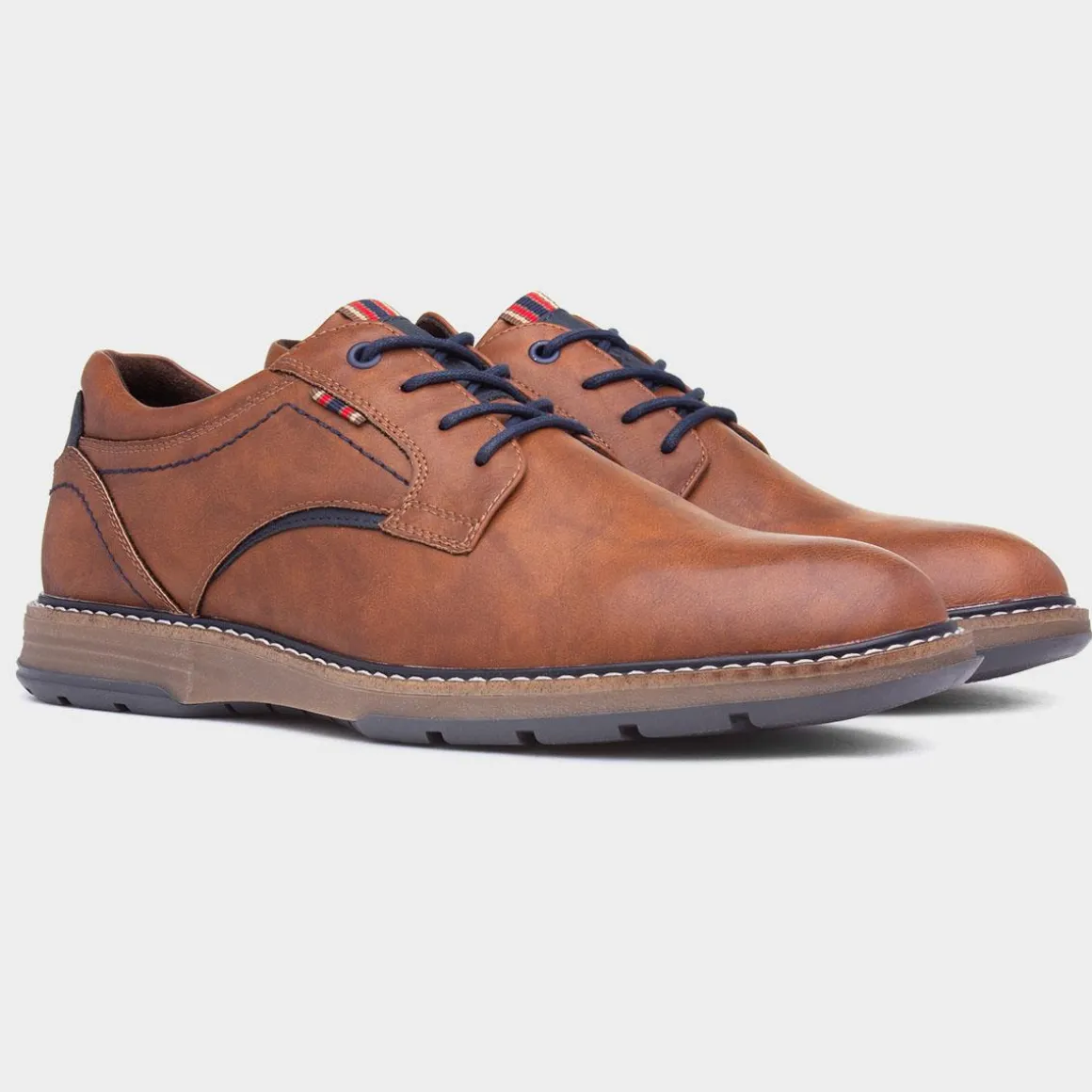 Relife Mikey Mens Tan Lace Up Shoe